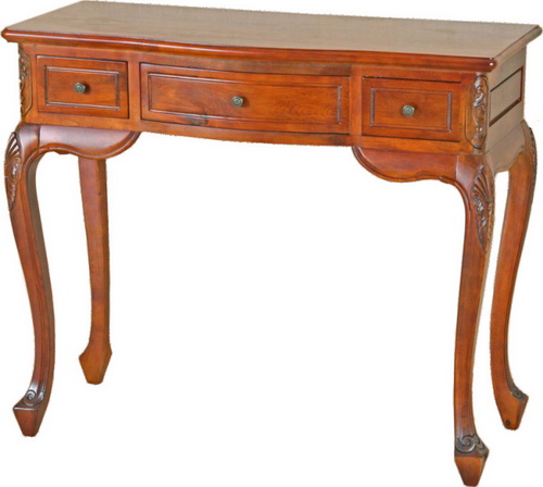 3879 Carved Wood Vanity Desk