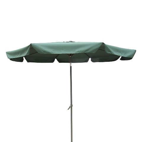 Yf-1104-3m And Fg Outdoor 10 Foot Aluminum Umbrella With Flaps Forest Green