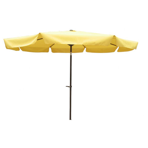 Yf-1104-3m And Yw Outdoor 10 Foot Aluminum Umbrella With Flaps Yellow