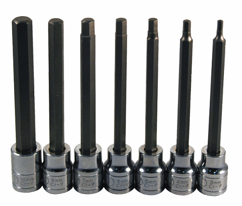 ATD Tools ATD-13788 8 Pc. Large Size Sae- Metric Hex Bit Socket Set