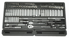 Atd Tools Atd-1380 106 Pc. Sae, Metric 0.25 In. And 0.37 In. Drive Socket Tray