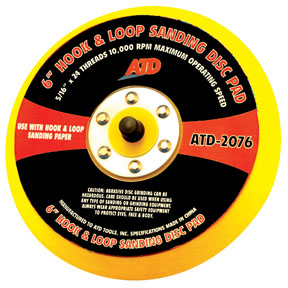 Atd Tools Atd-2076 Hook And Loop Sanding Disc Pad