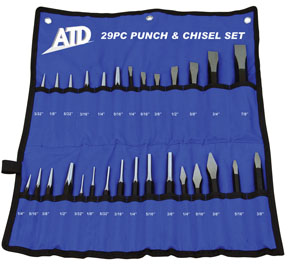 Atd Tools 729 29 Pc. Punch And Chisel Set