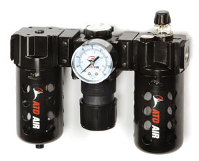 7872 Poly Filter, Regulator, Lubricator And Gauge Modular Unit With Manual Drain, Combo Poly Bowl With Guard Mode