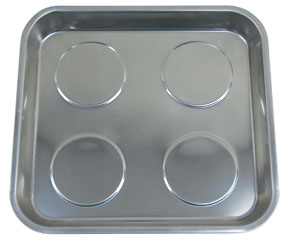 8762 Stainless Steel Magnetic Parts Tray - Square