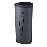 Modern Steel Plated Umbrella Stand In Black With Umbrella Shaped