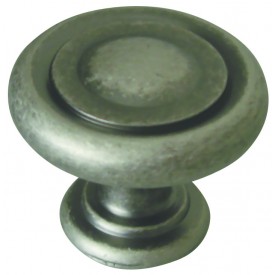 203943 Town Square Door And Cabinet Knob, Rustic Pewter Finish