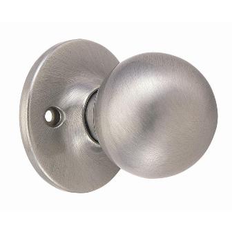 Ball Dummy Door Knob, Reversible For Left Or Right Handed Doors, Satin Nickel Finish