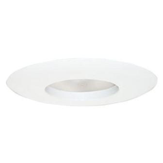 6 In. Recessed Lighting Wide Ring Trim, White Finish