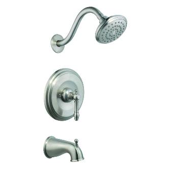 523456 Oakmont Tub And Shower Faucet, Satin Nickel Finish
