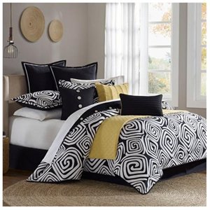 UPC 675716317409 product image for Hampton Hill JLA10 - 382 Calypso Comforter Set King Black | upcitemdb.com