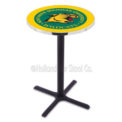 L211b42normic 42 In. Black Wrinkle Northern Michigan Pub Table