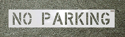 69999 No Parking 4 X 3 In. Center Justified Stencil