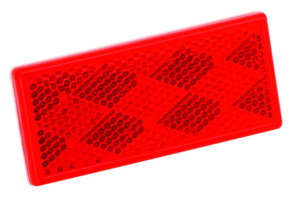 003358 Red Reflector With Adhesive Back 1per Bag