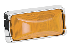 203294 Clearance Lens No. 37 Amber With Chrome Base And Wire, 1.50 X 2 X 5 In.