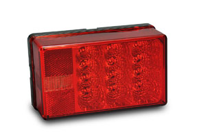 271585-01 8-function Taillight, Left, Roadside With 3 Wire Pigtail, 7 X 4 X 2.25 In.