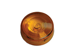 30-073834 Clearance Light Amber Round With Two Wire Construction, 3 X 3 X 1 In.