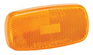 34-59-012 Replacement Part, Clearance Light Lens No. 59 Amber, 6.50 X 4 X 0.50 In.