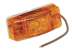 401565 Clearance Light Led No. 99 Amber With Type 302 Stainless Steel Hardware, 4.75 X 3.25 X 2 In.