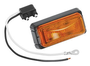 401580 Replacement Part, Led 2 In. Amber Marker, Clearance Light, Base & Connector, 1.50 X 2 X 5 In.