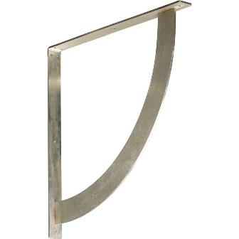 Bktm02x24x24buss 2 In. W X 24 In. D X 24 In. H Bulwark Bracket, Stainless Steel