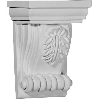 4.75 In. W X 3.12 In. D X 6.75 In. H Architectural Forrest Small Leaf Corbel