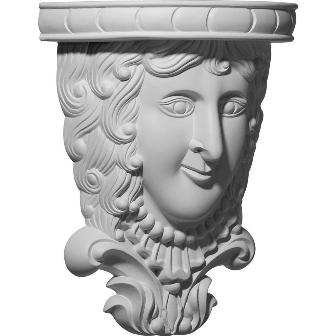 11.12 In. W X 5.50 In. D X 13.38 In. H Architectural Angel Corbel