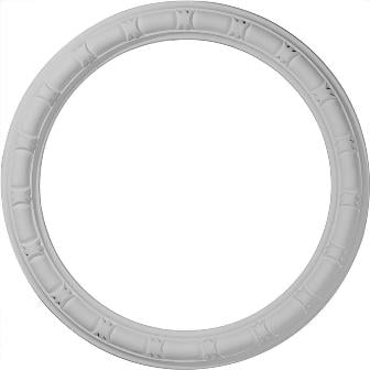 21.38 In. Od X 16.88 In. Id X 2.25 In. W X 1 In. P Architectural Accents - Egg And Dart Ceiling Ring