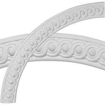 40.25 In. Od X 34 In. Id X 3.12 In. W X .75 In. P Architectural Accents - Hillsborough Running Coin Ceiling Ring