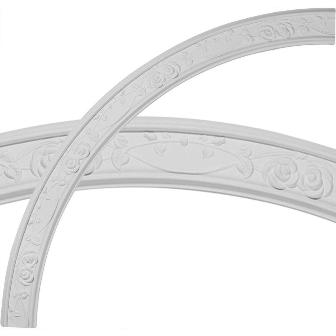 55.75 In. Od X 52.25 In. Id X 3.25 In. W X .75 In. P Architectural Accents - Flower Ceiling Ring