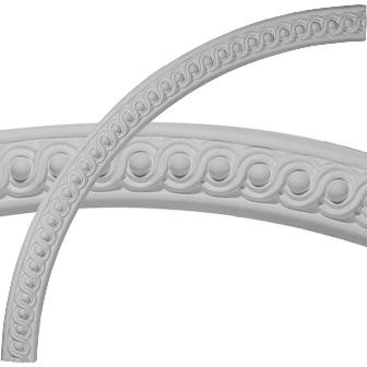 64.50 In. Od X 58 In. Id X 3.25 In. W X 1 In. P Architectural Accents - Hillsborough Running Coin Ceiling Ring