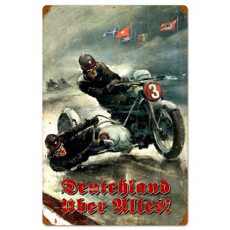 Past Time Signs PTS043 German Motorcycle Automotive Vintage Metal Sign Past Time Signs PTS043 German Motorcycle Automotive Vintage Metal Sign