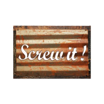 Rcb110 Screw It Home And Garden Corrugated Rustic Barn Wood Sign