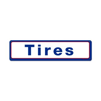 Past Time Signs RPC217 Mobil Tires Automotive Metal Sign