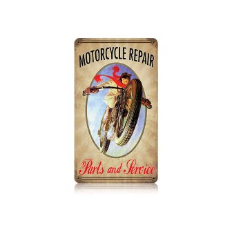 Past Time Signs V151 Motorcycle Vintage Metal Sign Past Time Signs V151 Motorcycle Vintage Metal Sign
