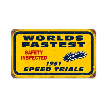 Past Time Signs FRC021 Bonneville Speed Trials Automotive Vintage Metal Sign Past Time Signs FRC021 Bonneville Speed Trials Automotive Vintage Metal Sign