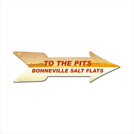 Past Time Signs FRC105 To The Pits Automotive Custom Metal Shape Past Time Signs FRC105 To The Pits Automotive Custom Metal Shape