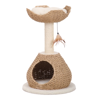 Pp2574 Recycled Paper Cat House With Perch