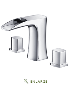 Fft3076ch Fortore Widespread Mount Bathroom Vanity Faucet - Chrome