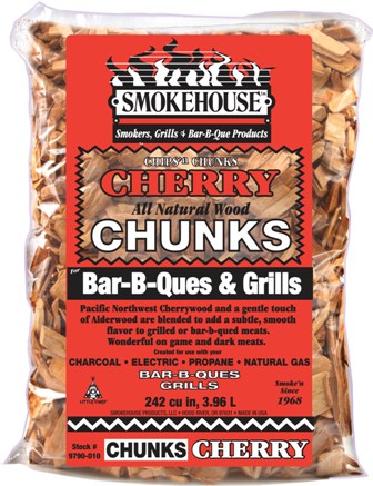 9790-010-0000 All Natural Flavored Wood Smoking Chips Cherry Chunks, Pack Of 12