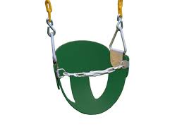 Rpes-14g Rubber Half Bucket Seat-green Swings