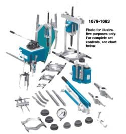 Ot1683 17.5 Ton And 50 Ton Hydraulic Kit Puller Set