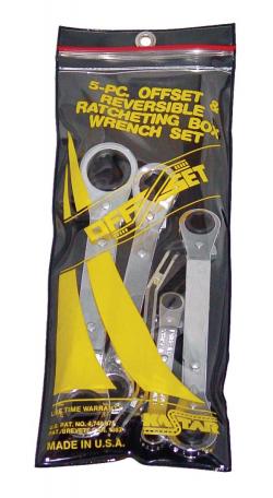 Kh512m Rowm-5 5 Piece Met Ratcheting Box Wrench-pouch