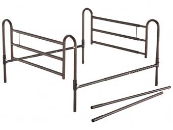 Essential Medical P1460 Home Bed Rails With Extender, Powder Coated
