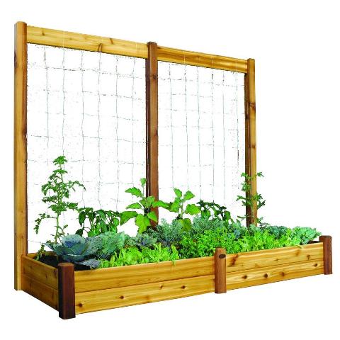Rgb Tk 34-95s Safe Finish 34 X 95 X 13 In. Raised Garden Bed With 95 W X 80 H In. Trellis Kit