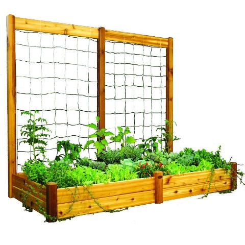 Rgb Tk 48-95s Safe Finish 48 X 95 X 13 In. Raised Garden Bed With 95 W X 80 H In. Trellis Kit