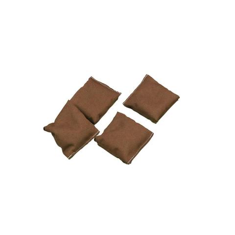 Brown Cloth Bean Bags Set Of 4