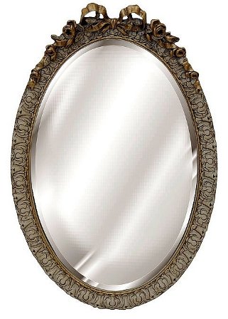 Oval With Bow Verona Decorative Mirror