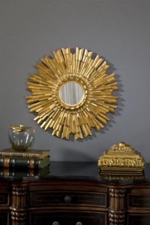 Hickory Manor Hm201gl 22 In. Eleganza Gold Leaf Decorative Mirror