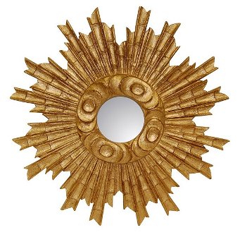 Hickory Manor Hm202gl 25 In. Padrone Gold Leaf Decorative Mirror